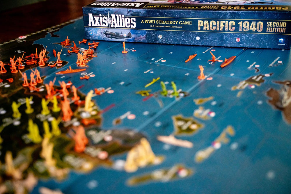 Renegade Axis & Allies 1940 Pacific components highlight counters and tokens