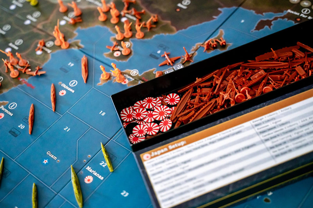Renegade Axis & Allies 1940 Pacific map area showcasing expansive play