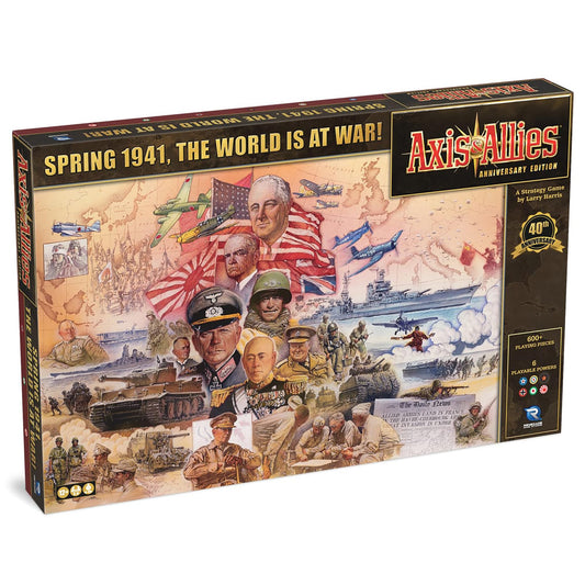 Renegade Axis & Allies Anniversary board spread, a colossal 46 by 24 inch map for epic strategy battles.