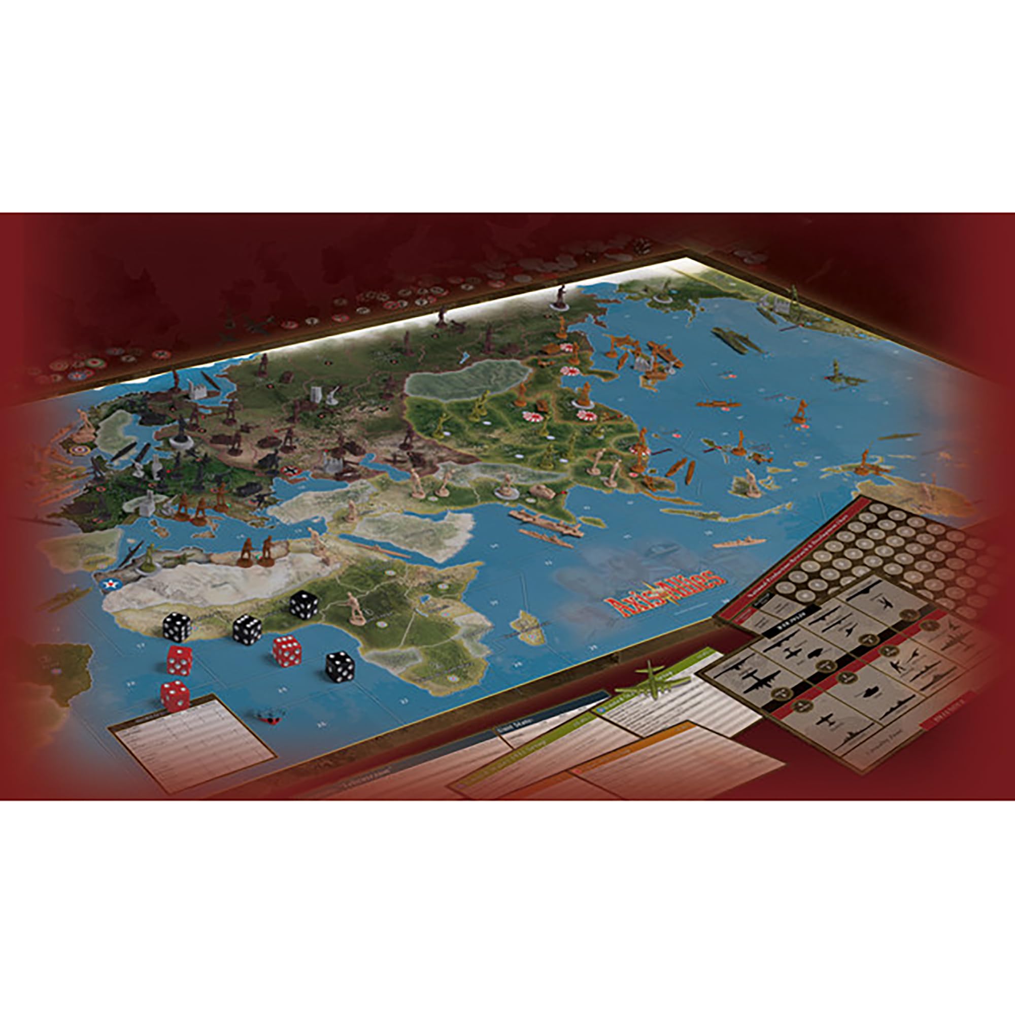 Renegade Axis & Allies Anniversary setup aids, quick-start rules for smoother play.