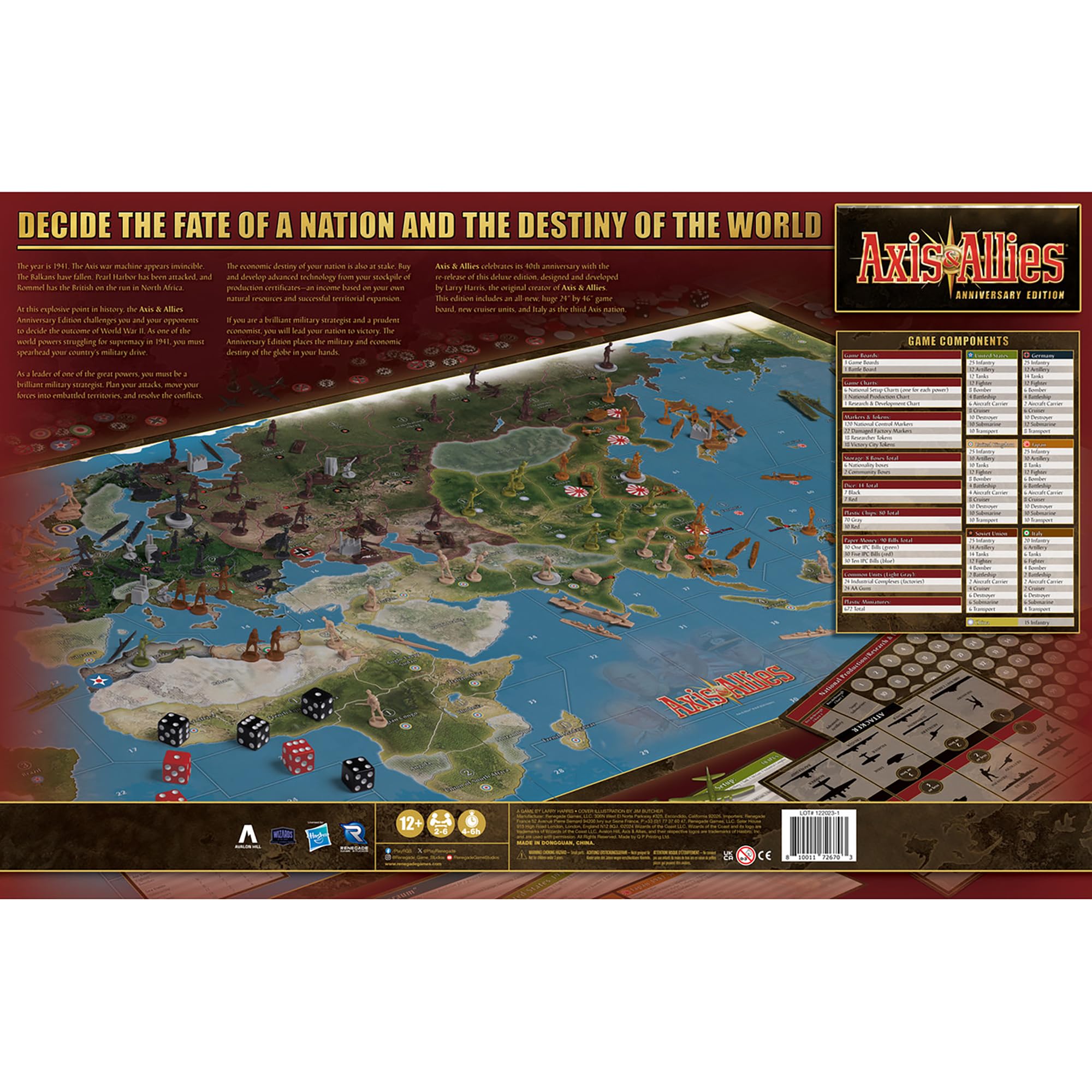 Renegade Axis & Allies Anniversary plastic miniatures, over 600 figures for immersive world war recreation.