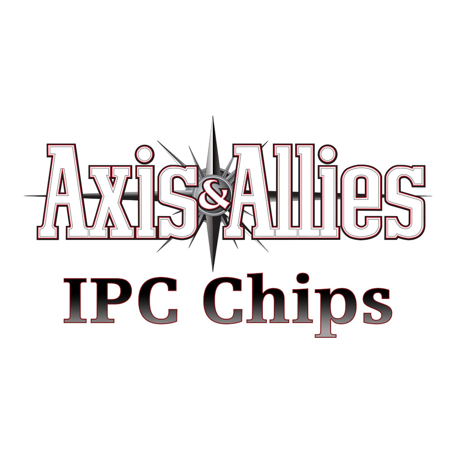 Renegade Axis & Allies IPC chips in bright colors for easier on-table management.