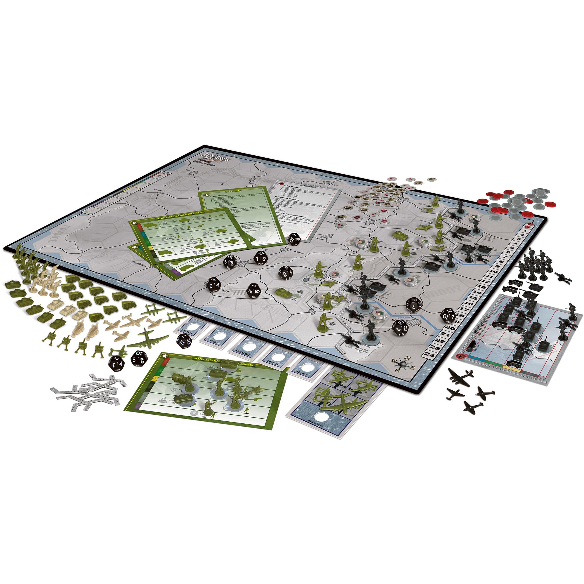 Renegade Battle of the Bulge German army miniatures in armored assault poses.