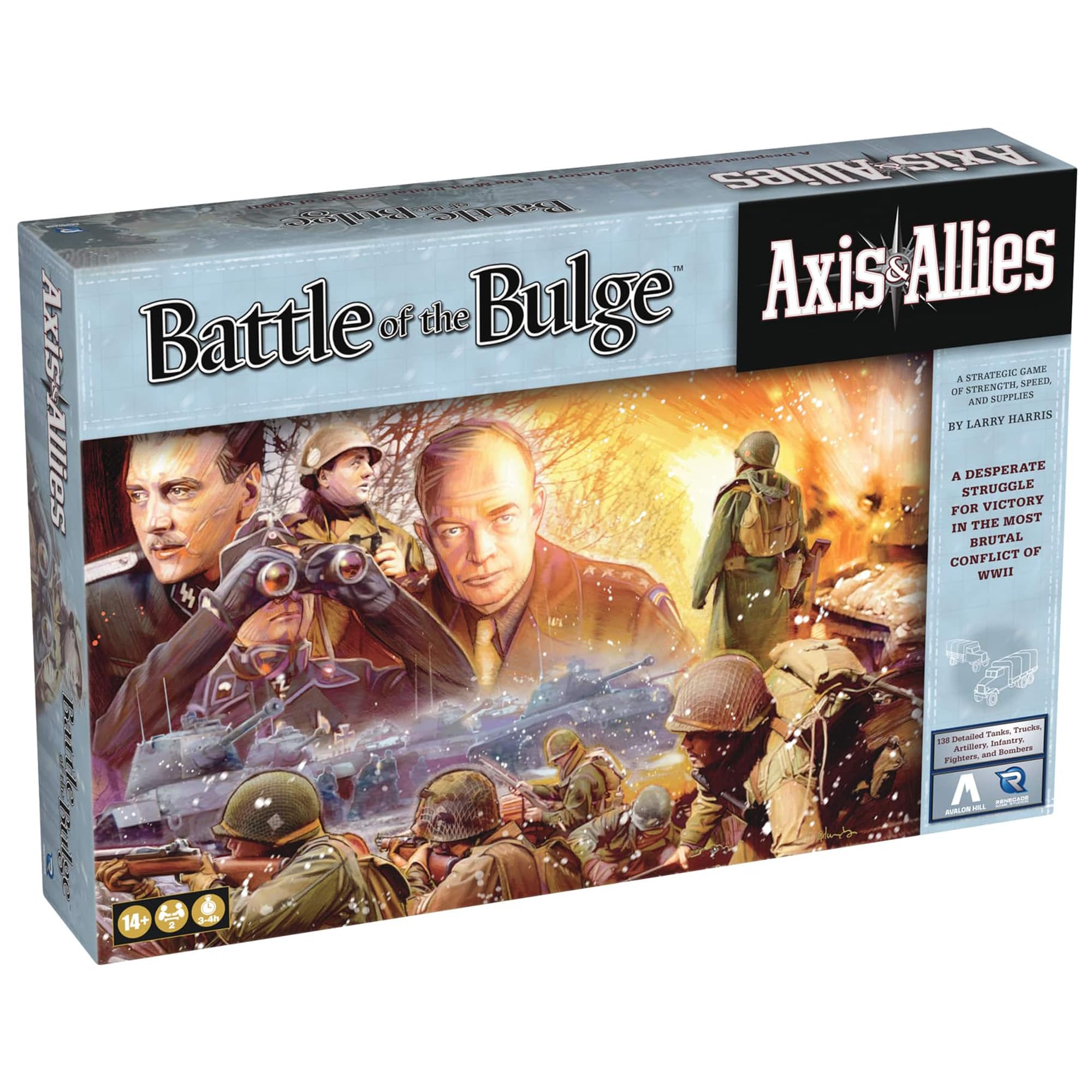 Renegade Battle of the Bulge hex map displays strategic Ardennes terrain.