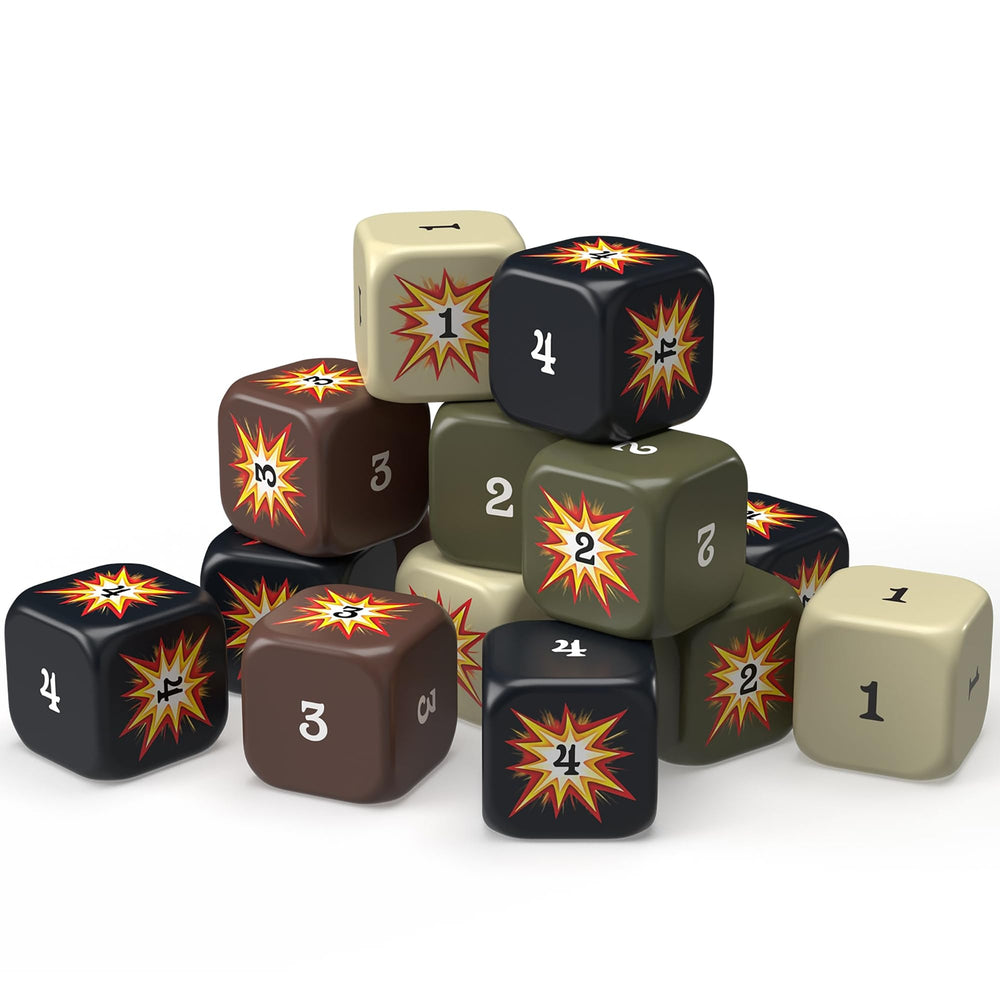 Renegade Game Studios Hit Dice in four styles add variety and clarity during large battles.