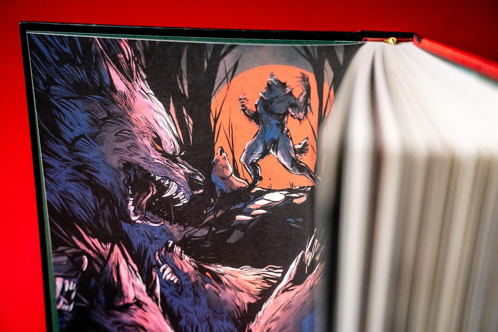 Renegade Games Studios Werewolf intro story pages, smooth onboarding for new players.