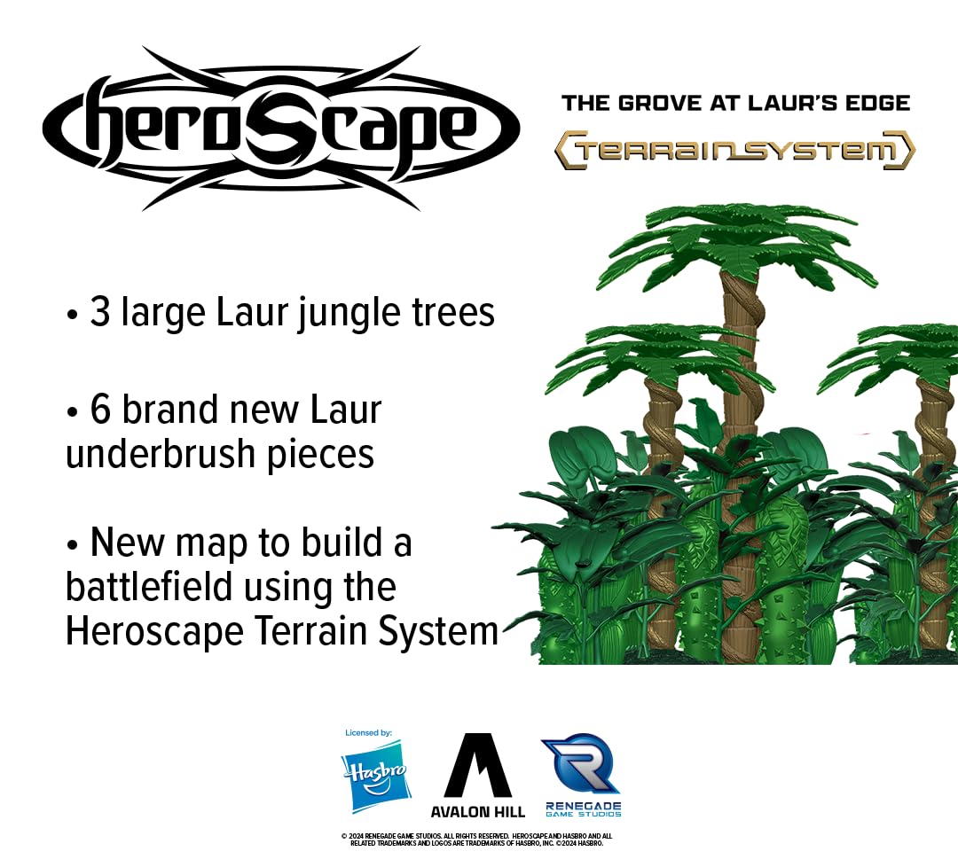 Renegade Heroscape Grove Laur's Edge battlefield layout enables quick setup and repeatable skirmishes.