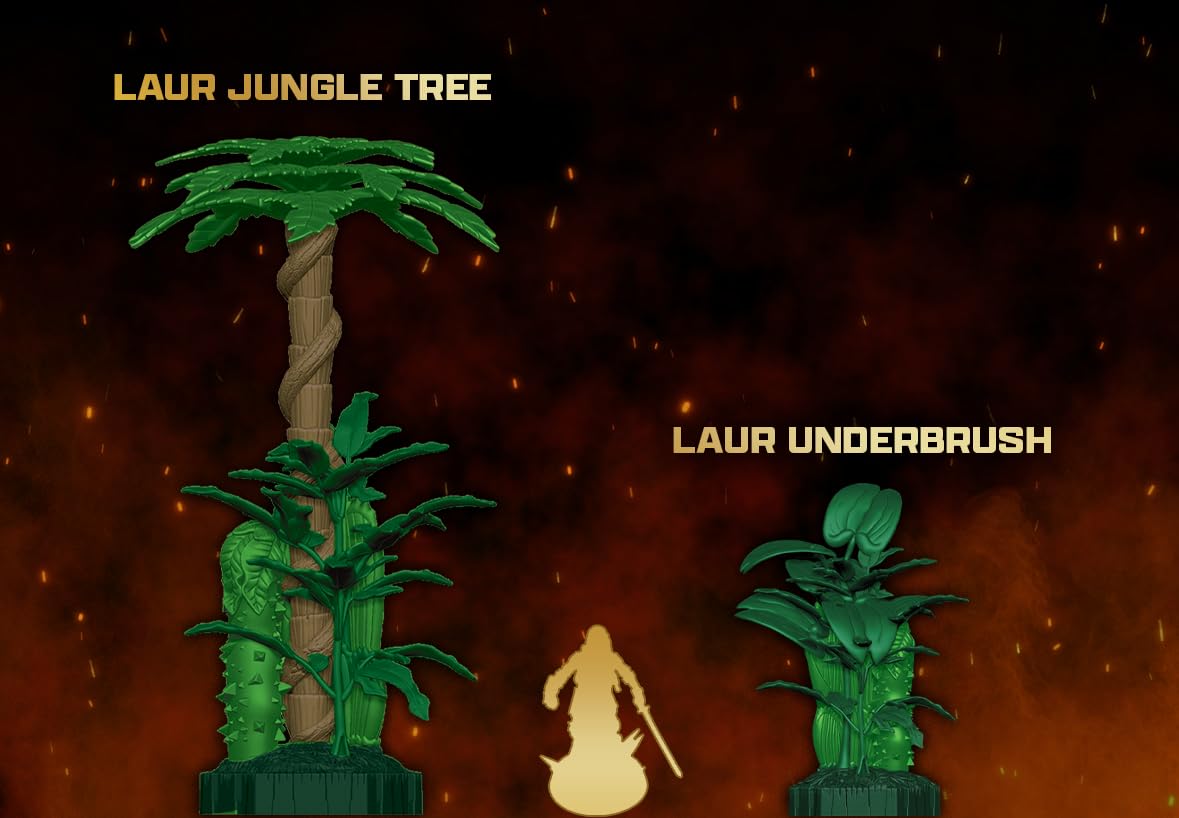 Laur's Edge underbrush provides dense cover for strategic positioning and ambush options.