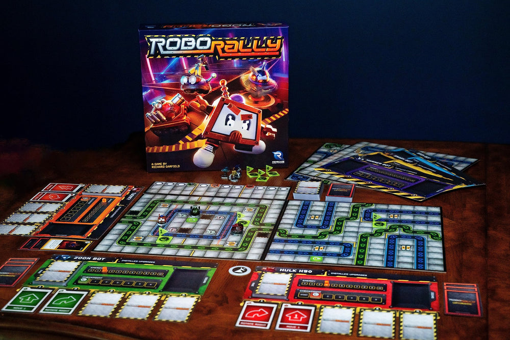Renegade Robo Rally programming card deck guiding smart robot actions