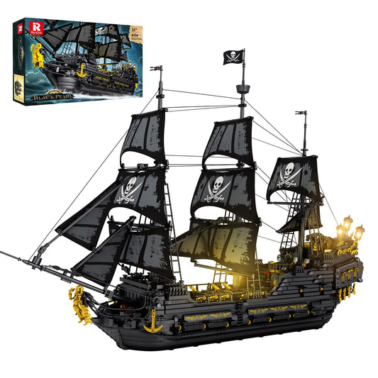Reobrix Black Pearl ship with LED cabin lights for dramatic display.