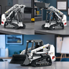 Reobrix arm lift and bucket tilt demonstrate mechanical motion for STEM play