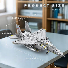 Reobrix F-15E retractable landing gear adds realism to diorama setups.