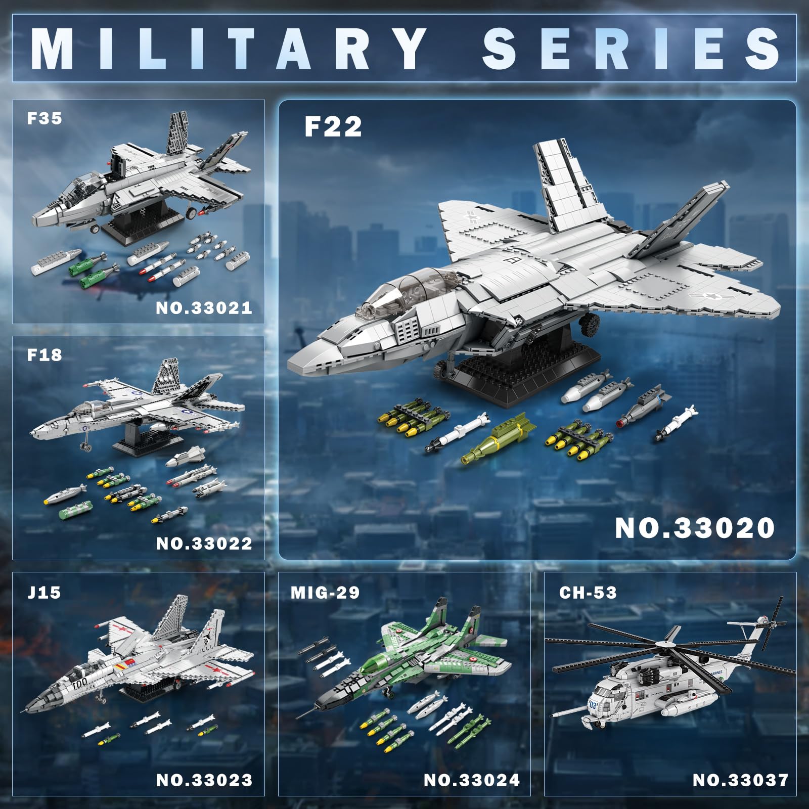 Reobrix F-22 aviation collection piece sparks hobbyist interest.