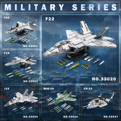Reobrix F-22 aviation collection piece sparks hobbyist interest.