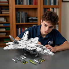 Reobrix F-22 build steps visually guiding the assembly.