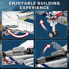Reobrix F-14 jet interior detail reveals intricate cockpit and internal components