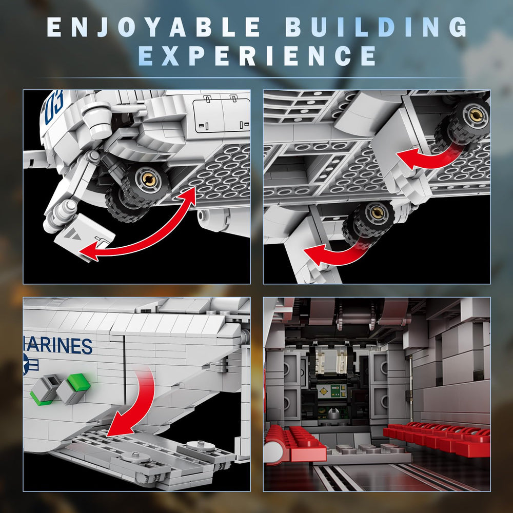 Reobrix retractable landing gear adds realism to the CH-53 model
