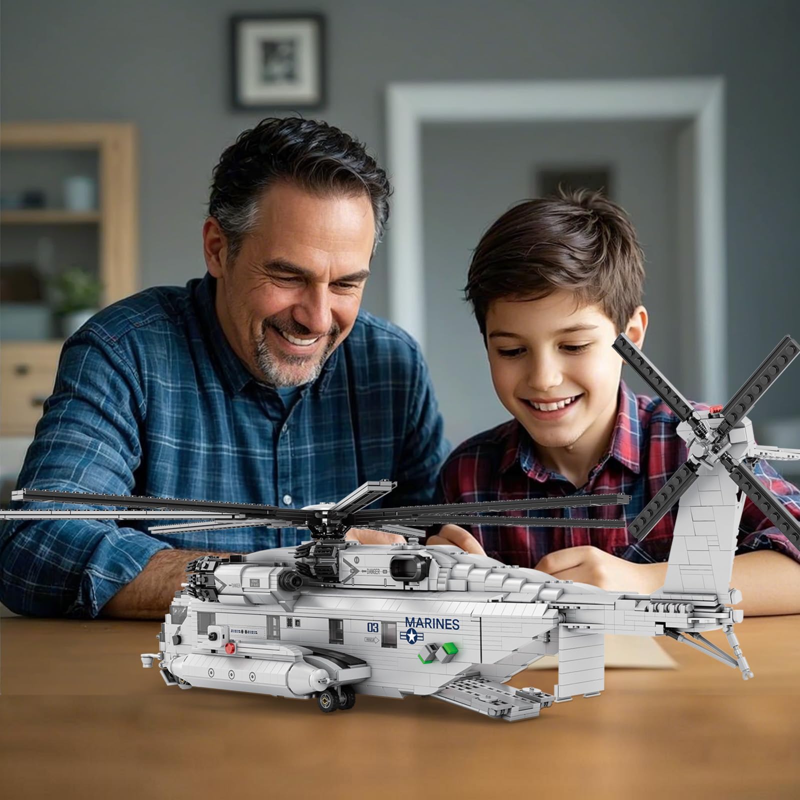 Reobrix room display piece makes a striking aviation centerpiece