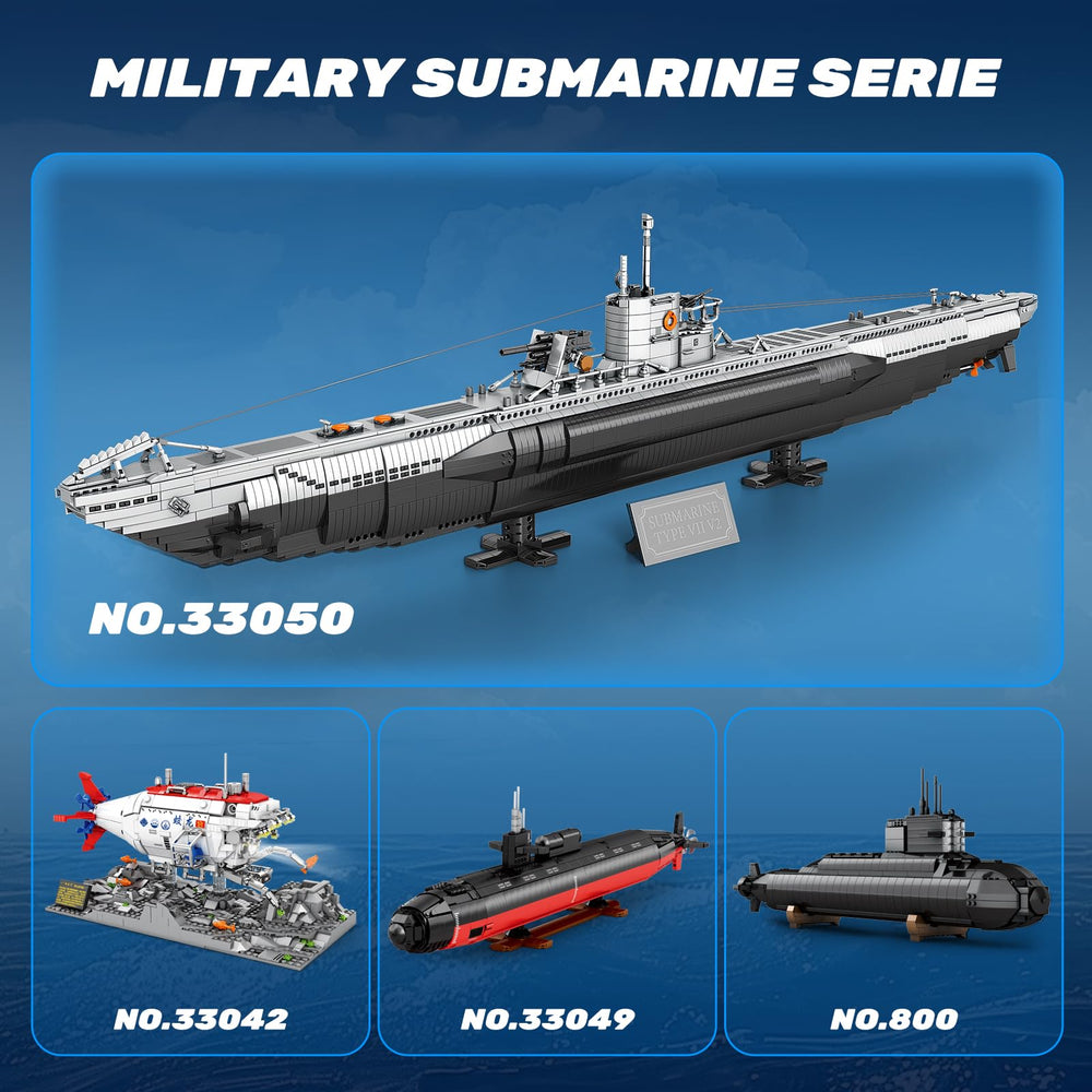 Reobrix U-Boat Submarine gun-barrel and ice-breaking saw for atmosphere