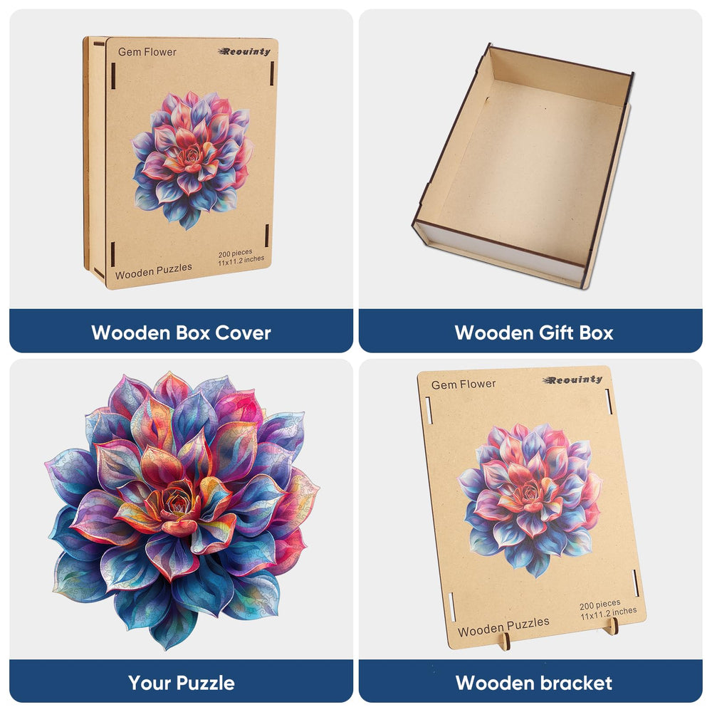 Reouinty 11-2x11 inch puzzle ideal for table or shelf display.