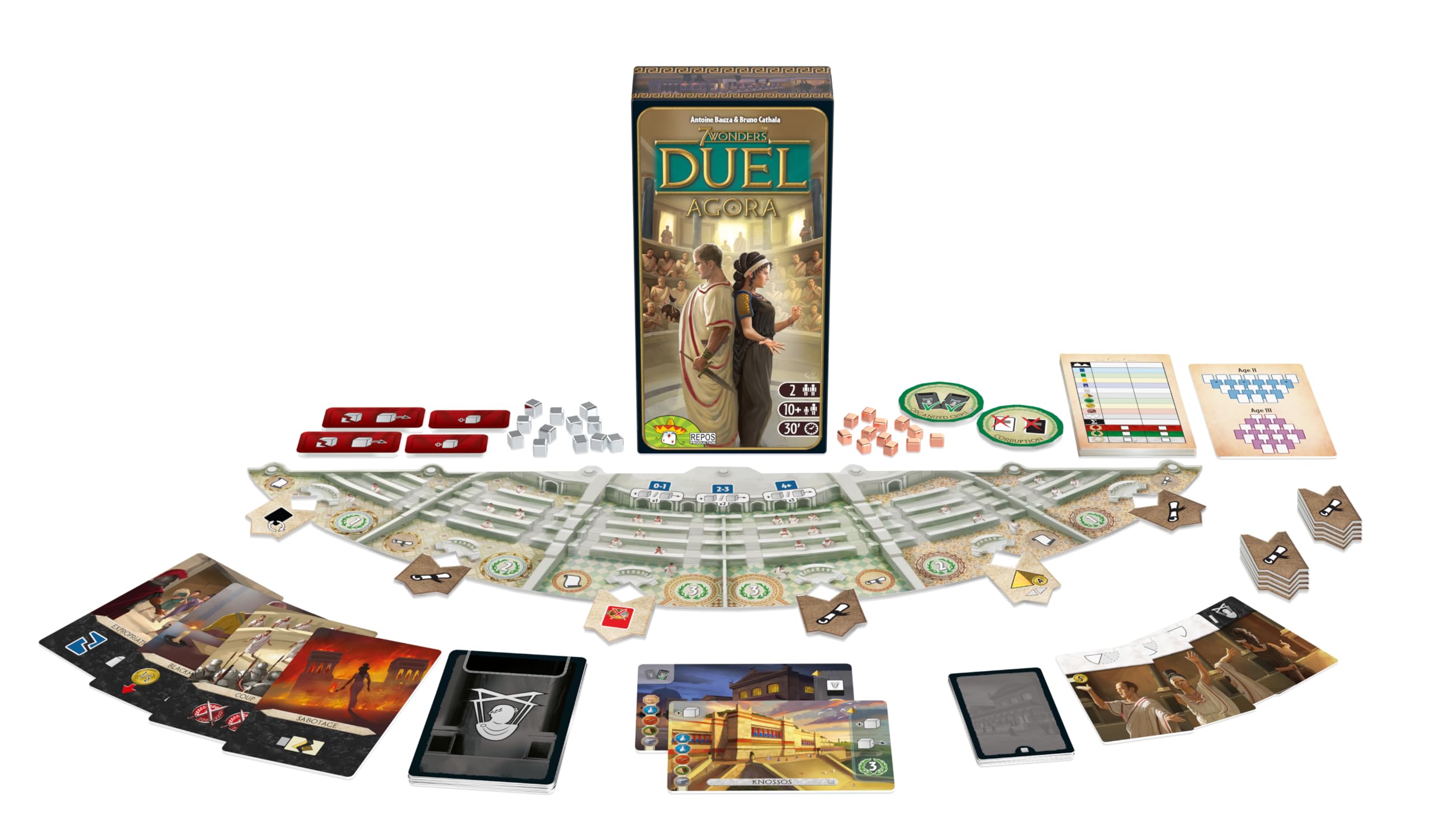 Repos Production Asmodee Agora conspirator tokens add tension and influence shifts