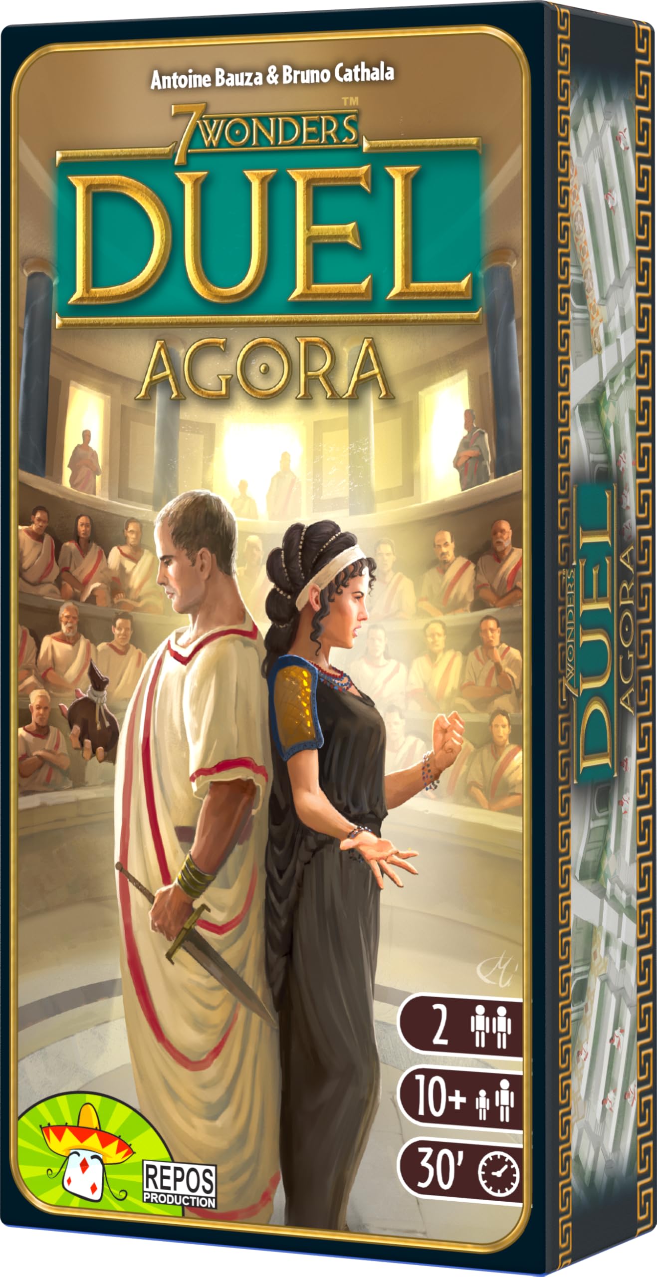 Repos Production Asmodee Agora Senate board enhances strategic play in 7 Wonders Duel