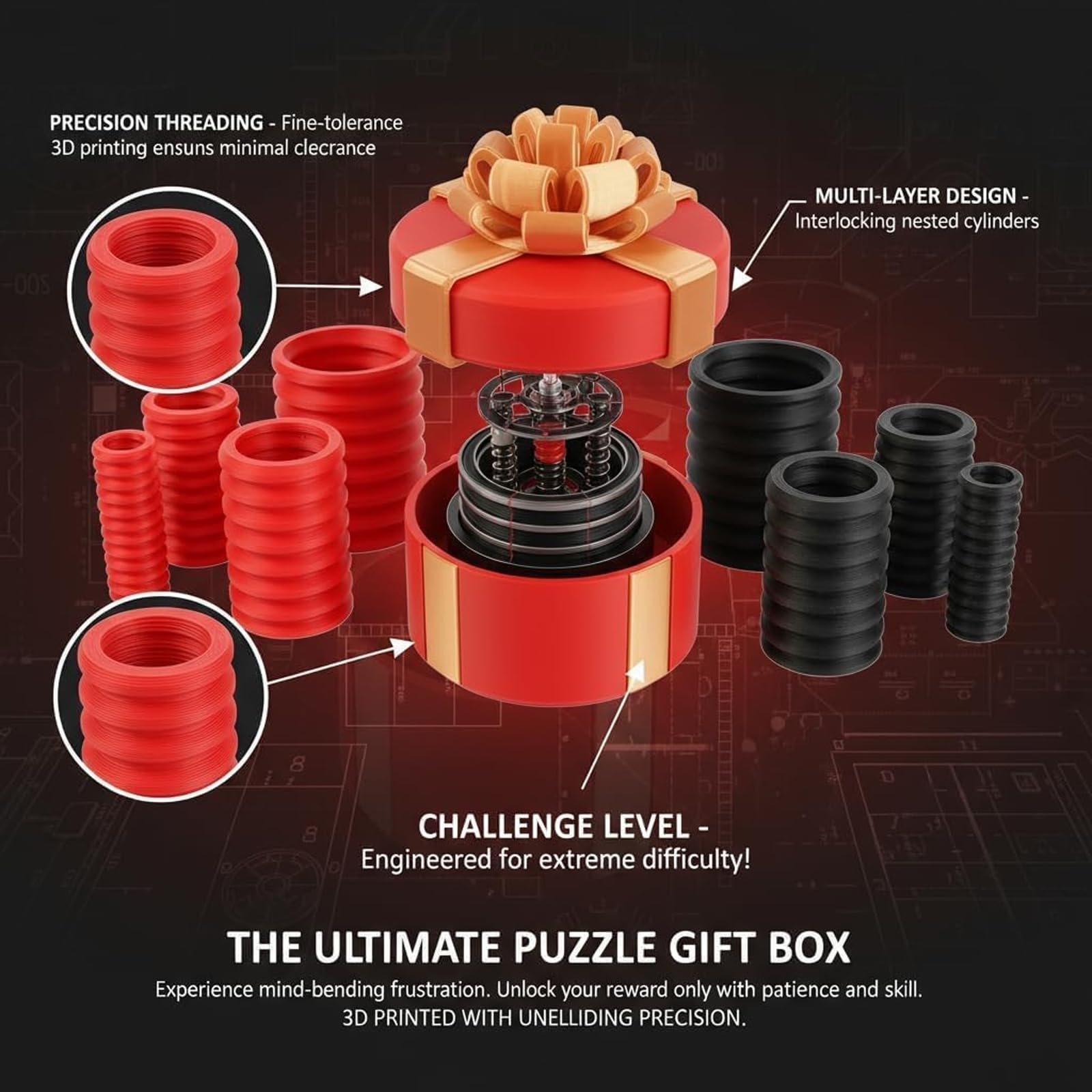 Rercarre money puzzle box reveals cash with suspenseful, entertaining unwrapping experience.