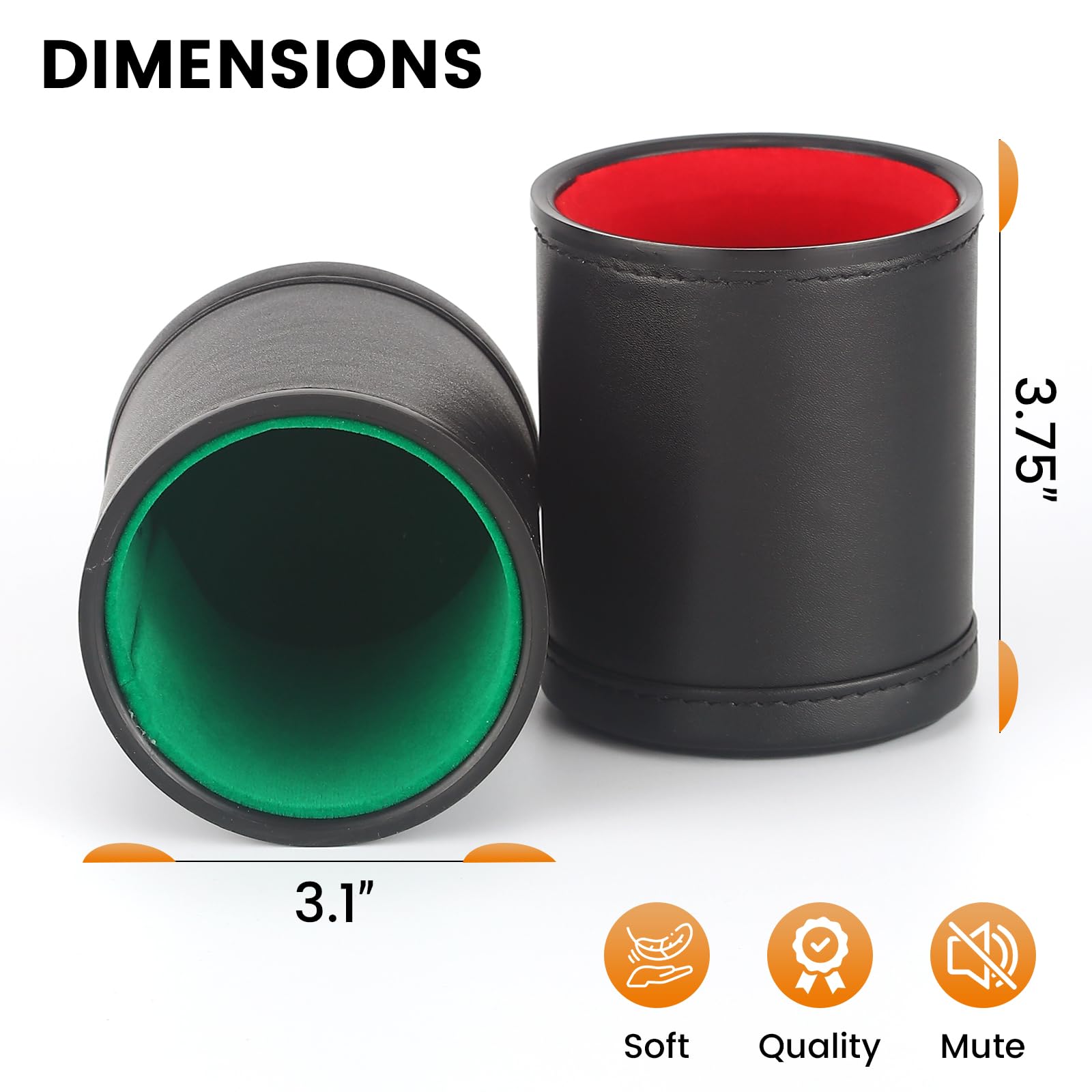 RERIVER includes 30 colorful 16mm dot dice for instant play