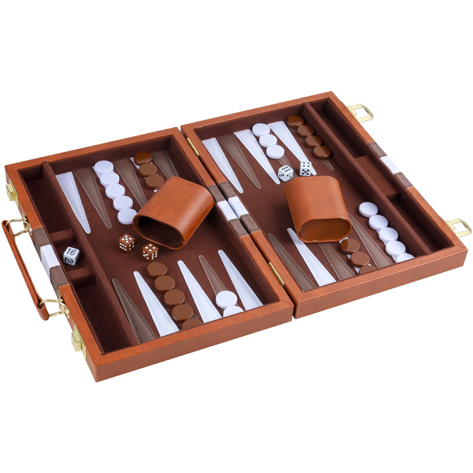 RERIVER Backgammon Set includes doubling die for strategy