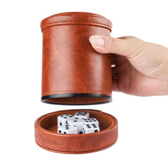 RERIVER compact dice cup dimensions 3.5 inches tall and 3.1 inches wide