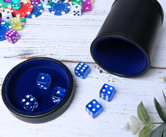RERIVER dice cup in action tabletop game: ideal for family game nights and friendly competition.