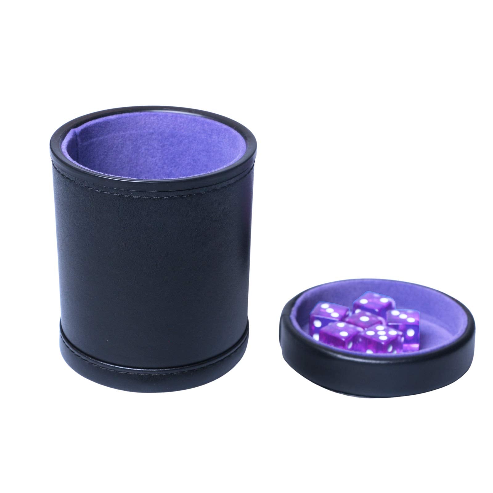 RERIVER dice cup with lid securely in place for travel