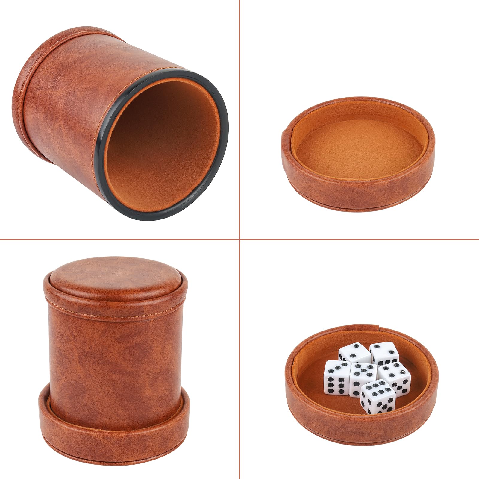 RERIVER secure lid fits tightly on the dice cup