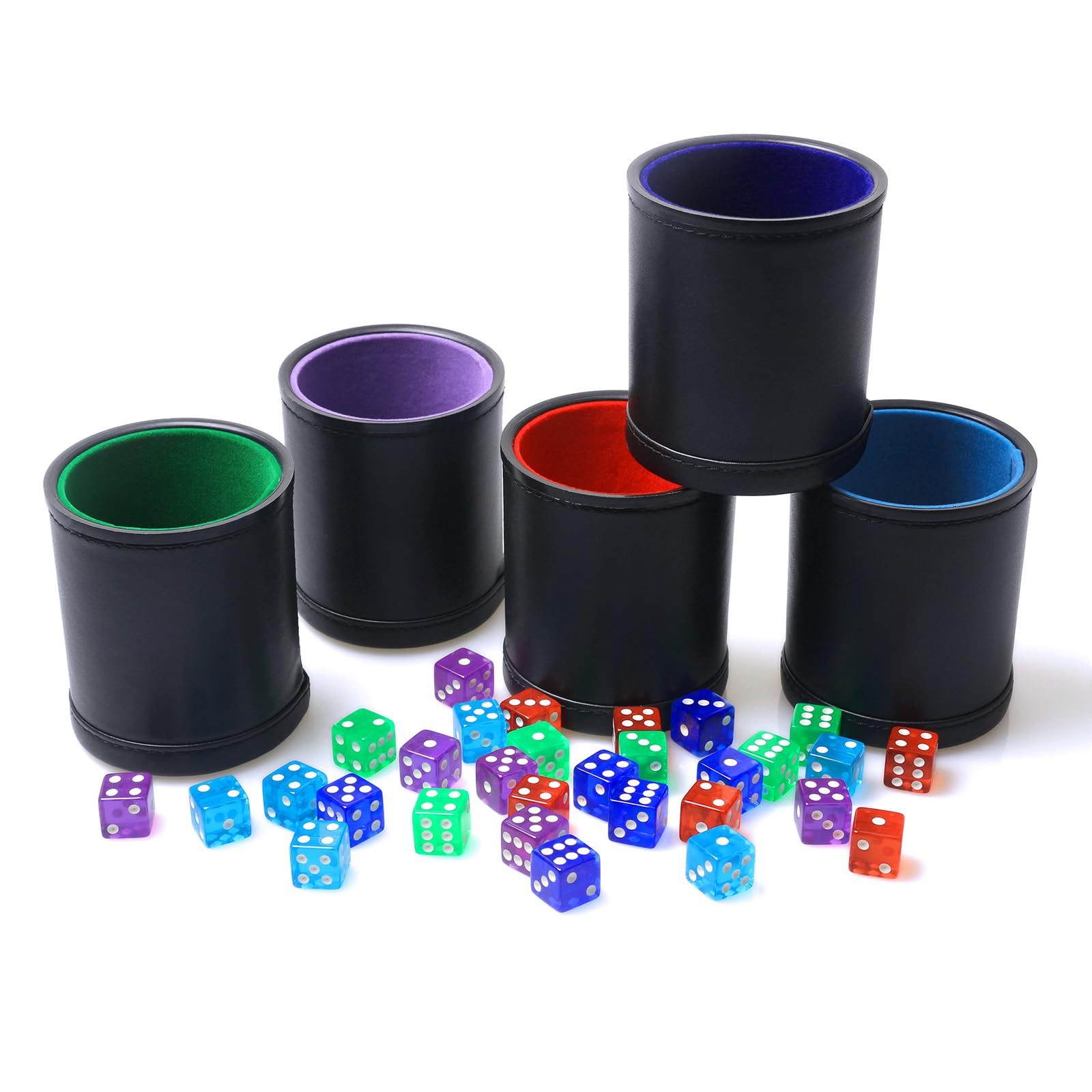 RERIVER velvet interior dice cups for quieter rolling during games