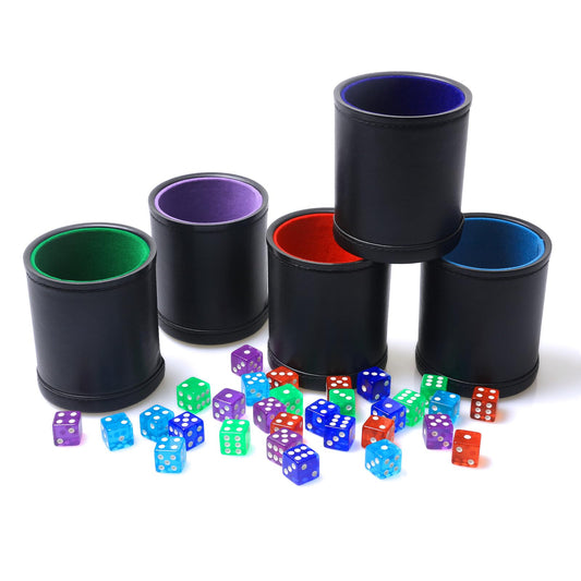 RERIVER velvet interior dice cups for quieter rolling during games