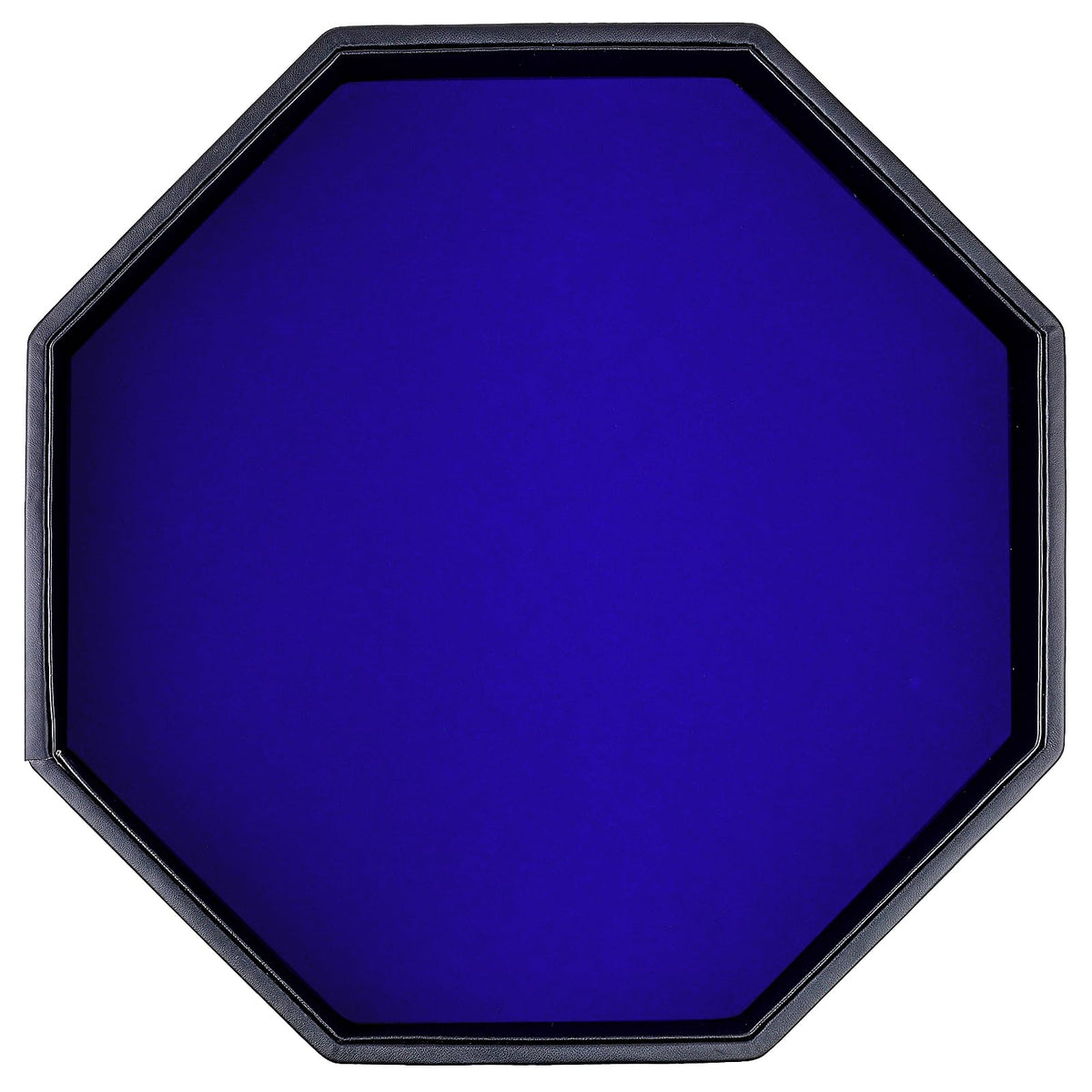 RERIVER dice rolling tray with blue PU leather exterior for durable, stylish gameplay.