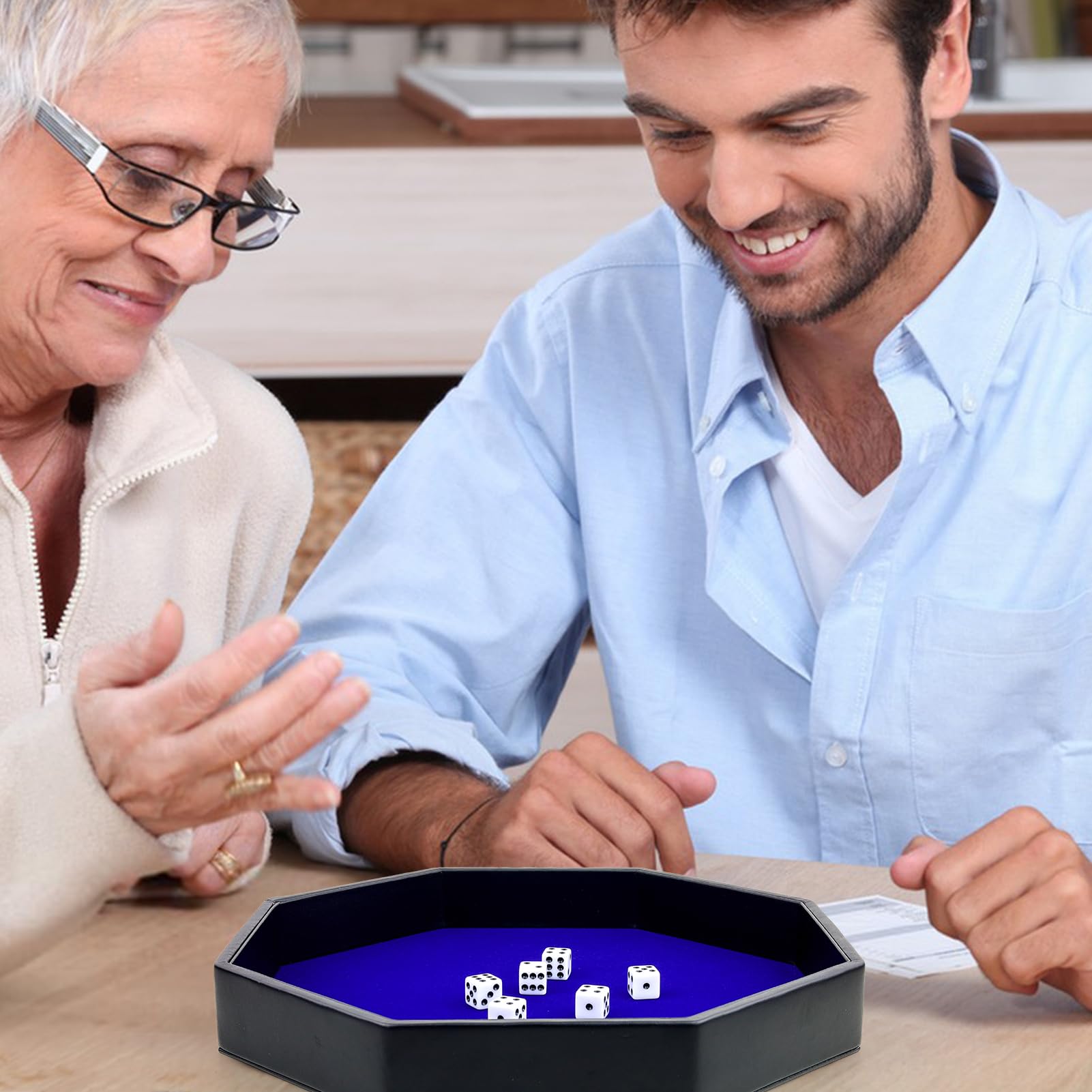 RERIVER tray is easy to wipe clean and protects gaming surfaces.