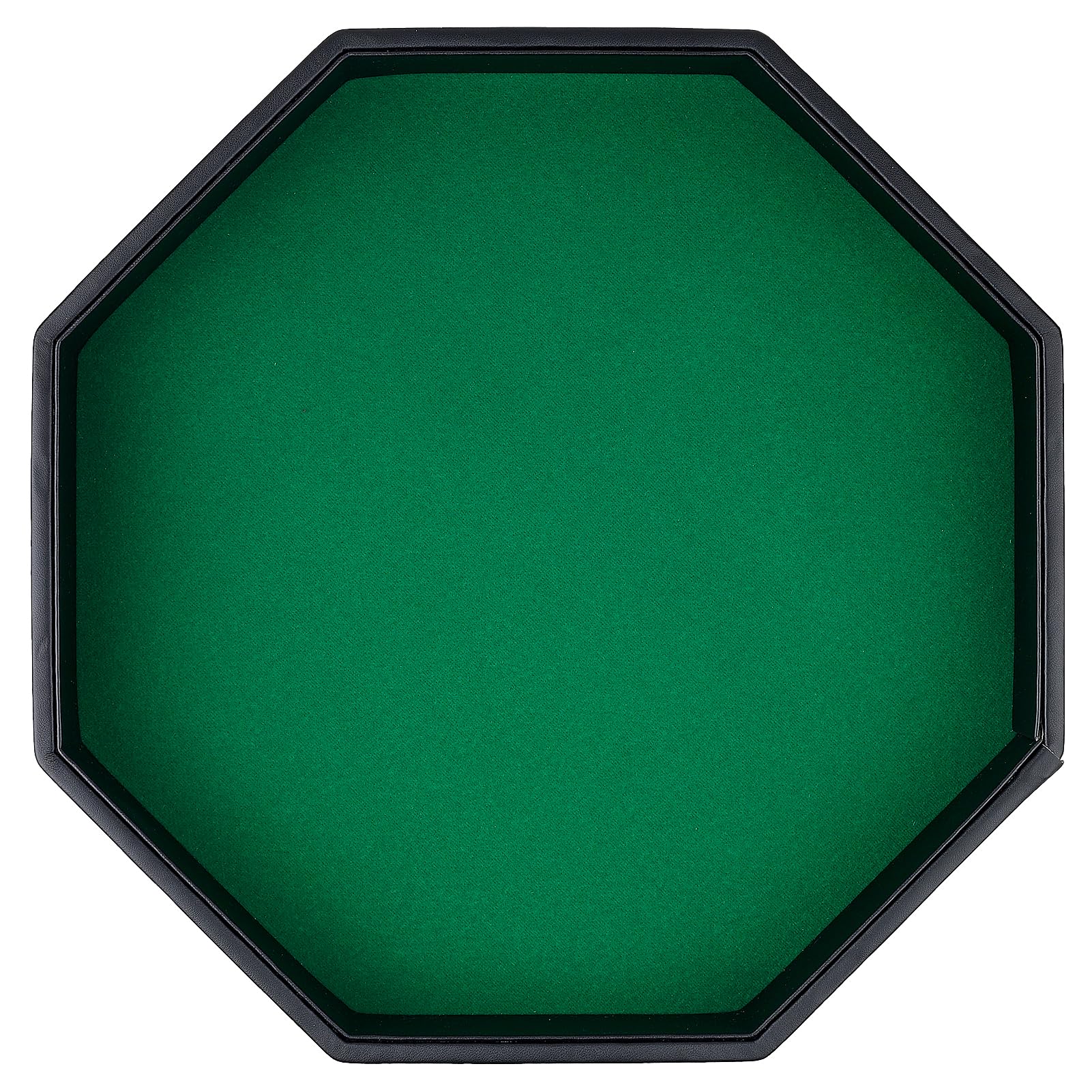 RERIVER dice tray with green felt inside reduces noise and improves rolling