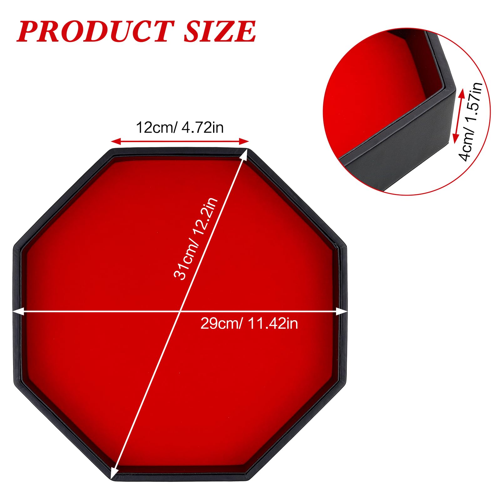 RERIVER octagonal dice tray design for organized rolling