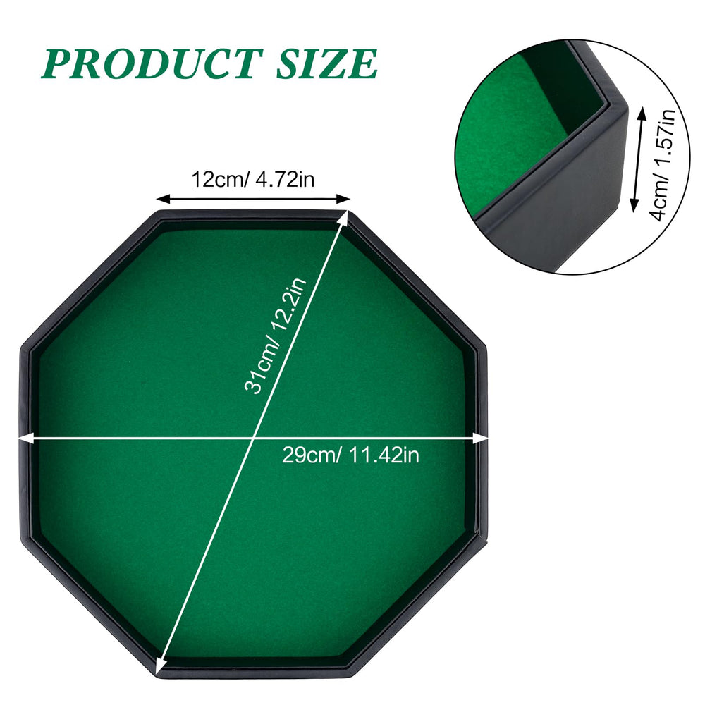 RERIVER octagon design keeps dice contained during gameplay