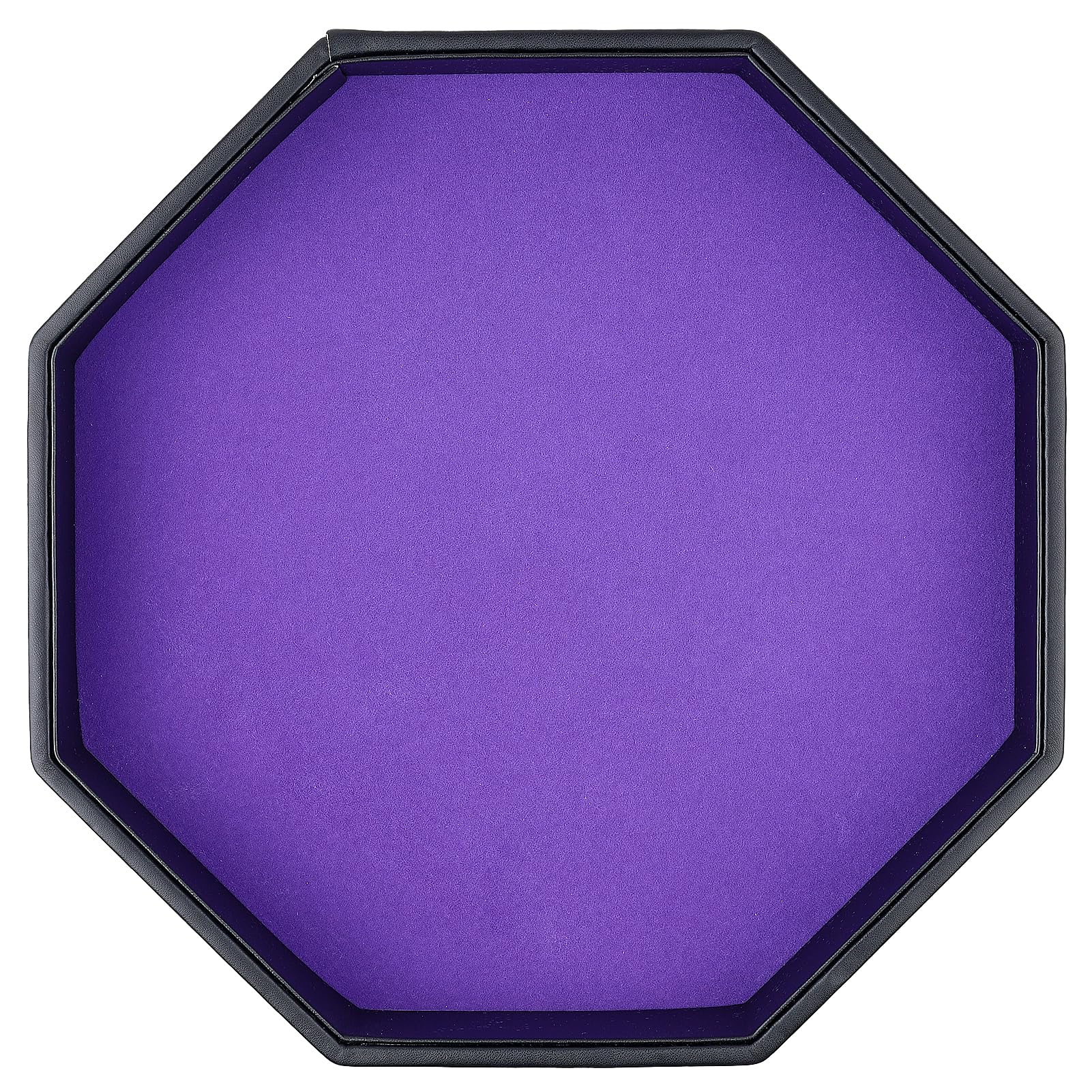 RERIVER dice tray purple PU leather exterior protects tables with style