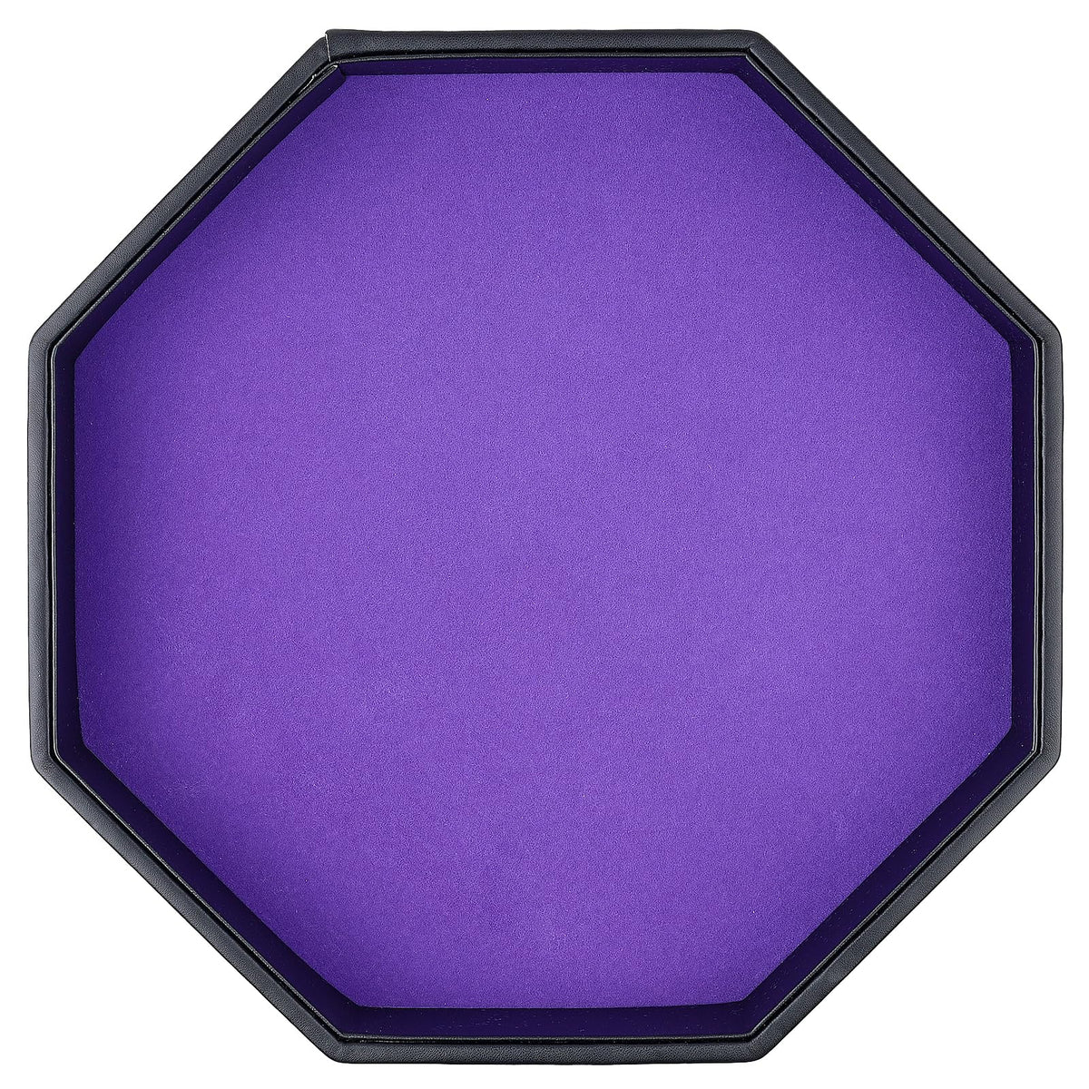 RERIVER dice tray purple PU leather exterior protects tables with style