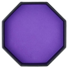 RERIVER dice tray purple PU leather exterior protects tables with style