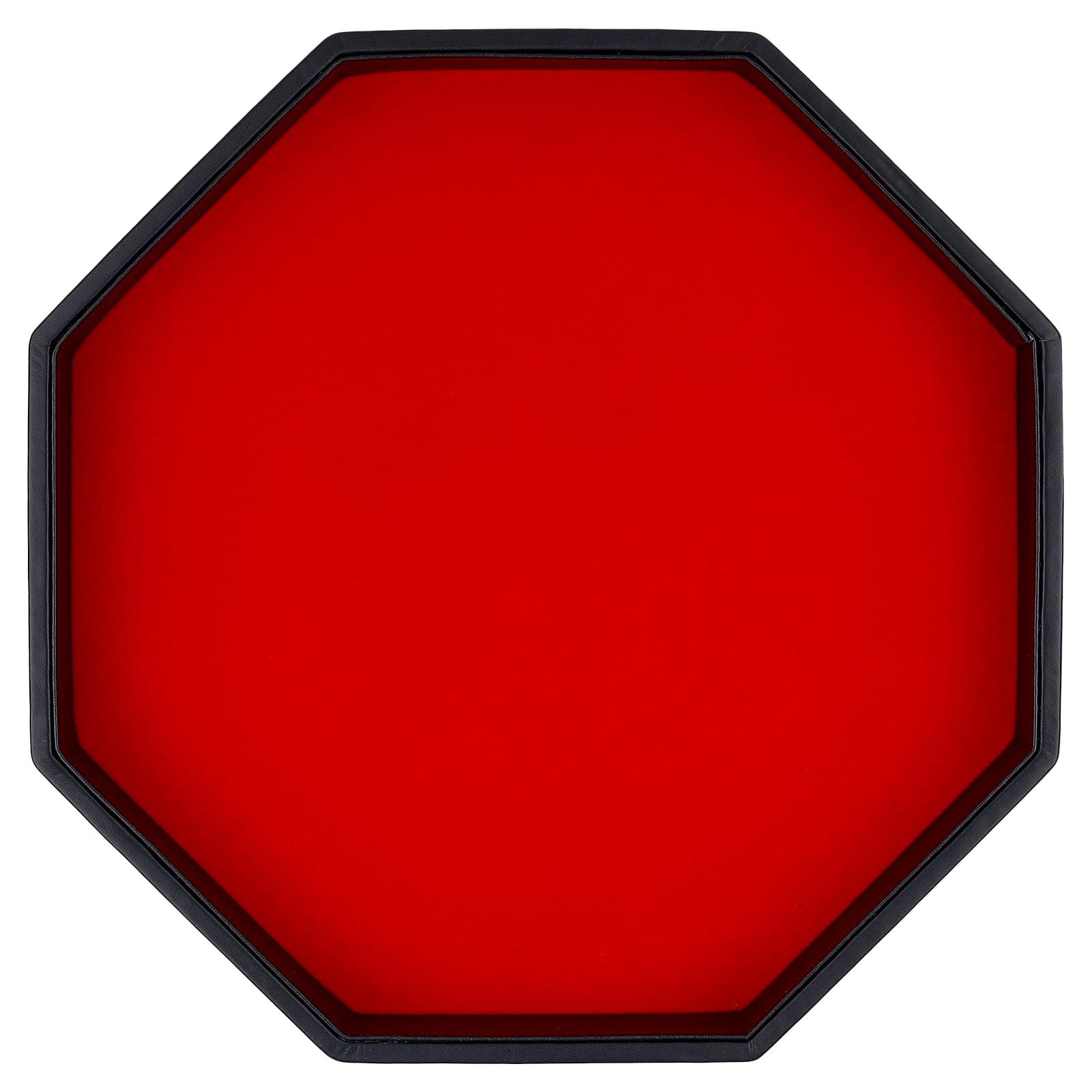 RERIVER dice tray in red PU leather for durable tabletop play
