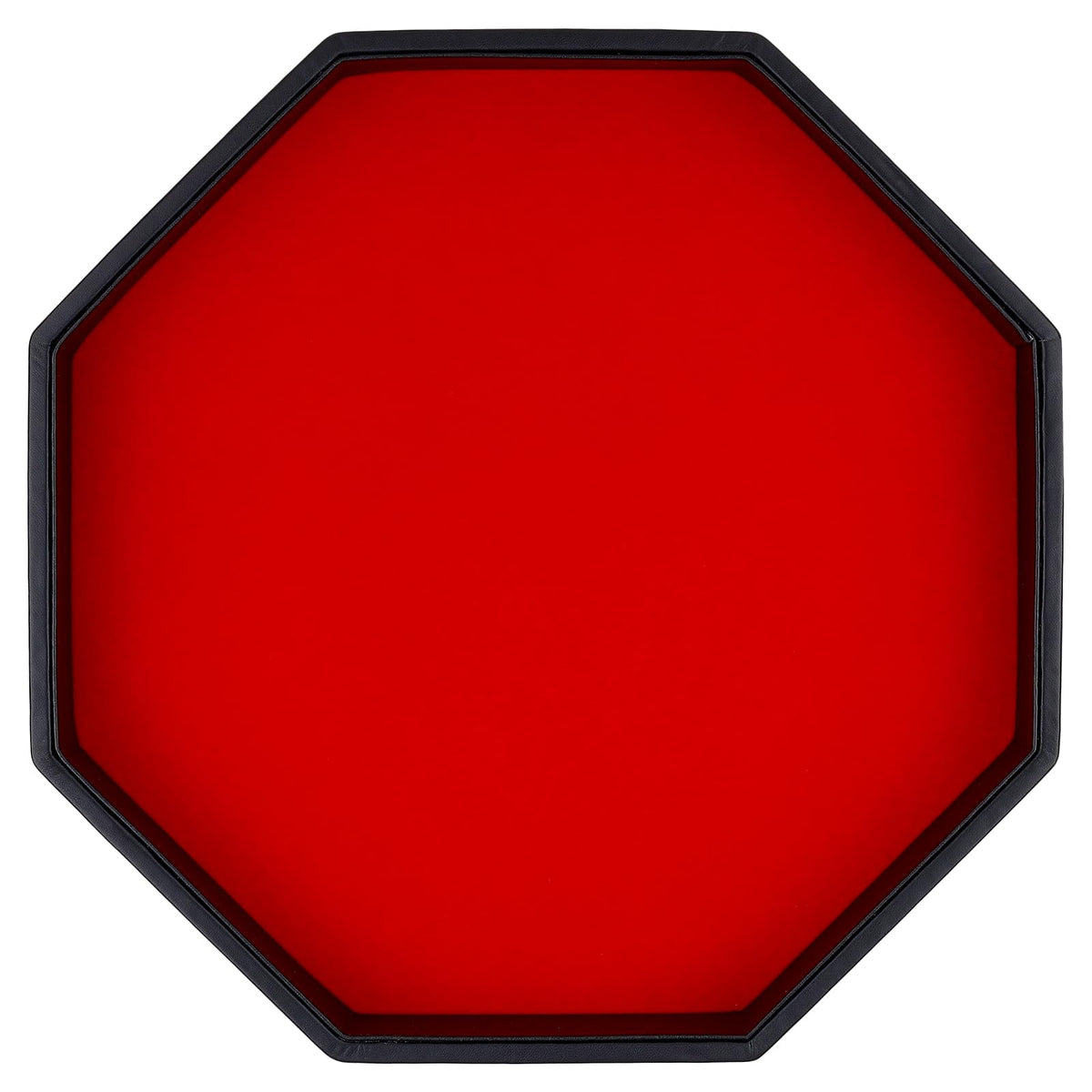 RERIVER dice tray in red PU leather for durable tabletop play
