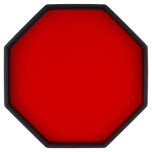 RERIVER dice tray in red PU leather for durable tabletop play