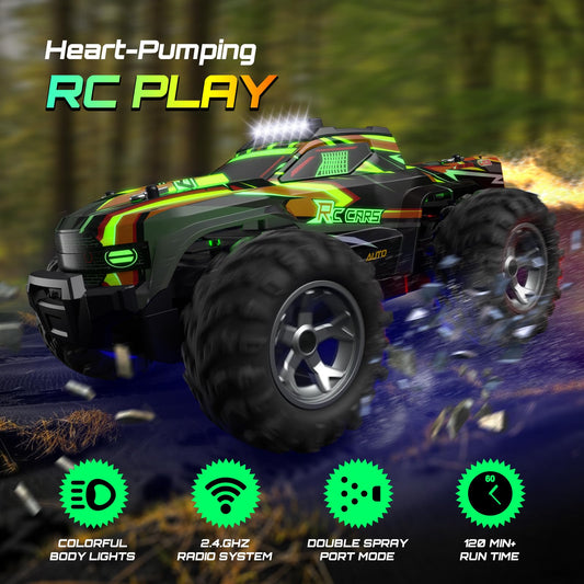 Resosese RC car at high speed for thrilling drifting sessions