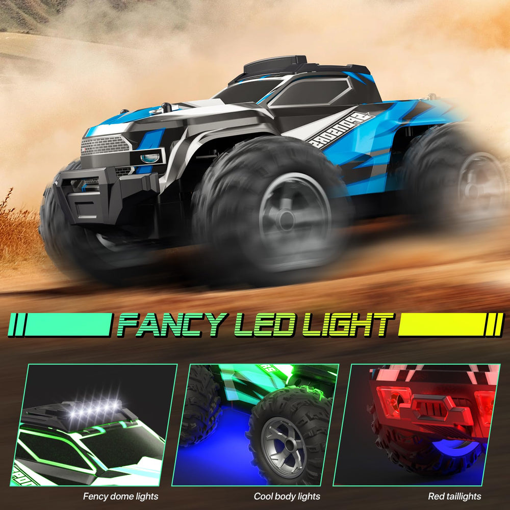 Resosese RC car LED spray lights for night driving.