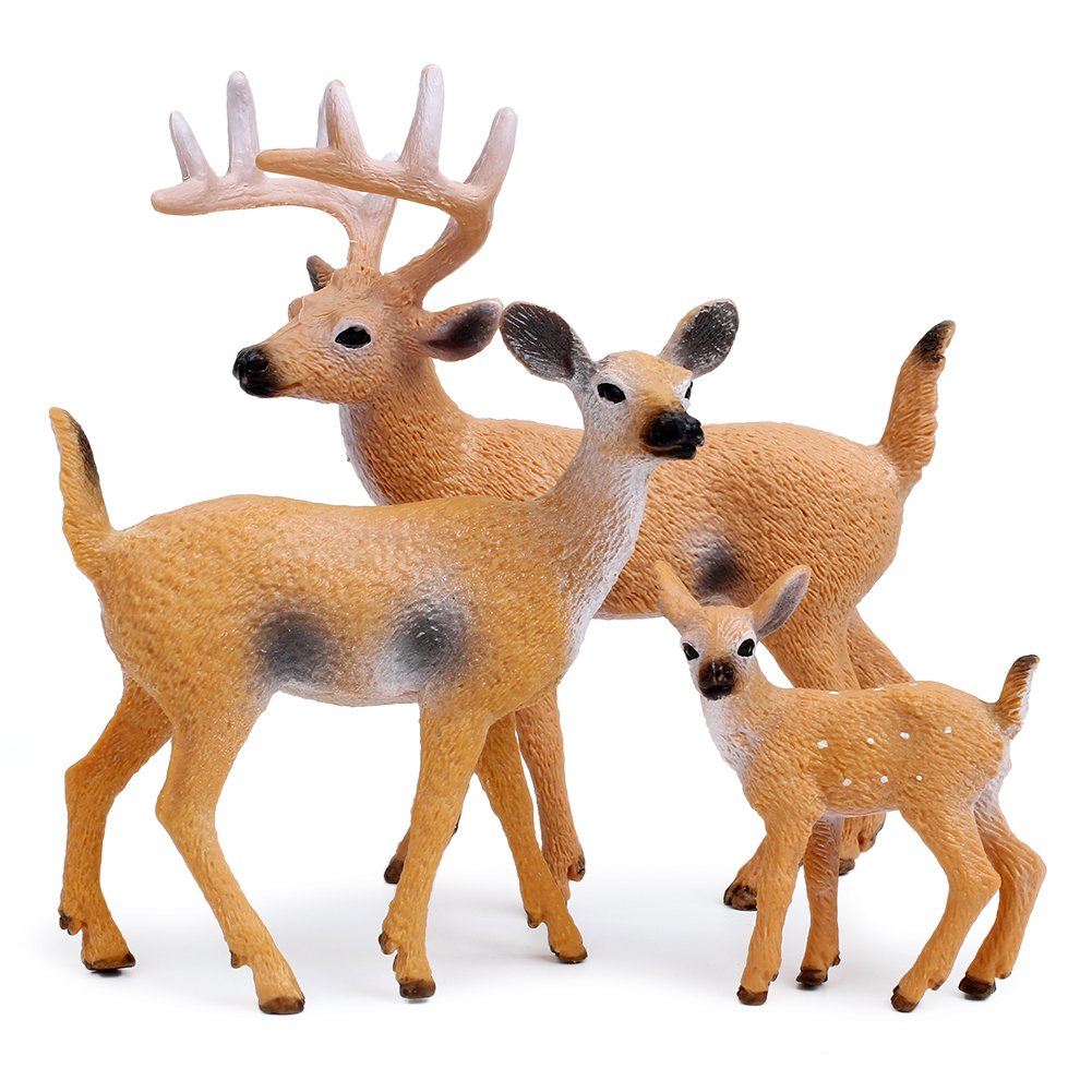 RESTCLOUD hand-painted deer figures with detailed textures