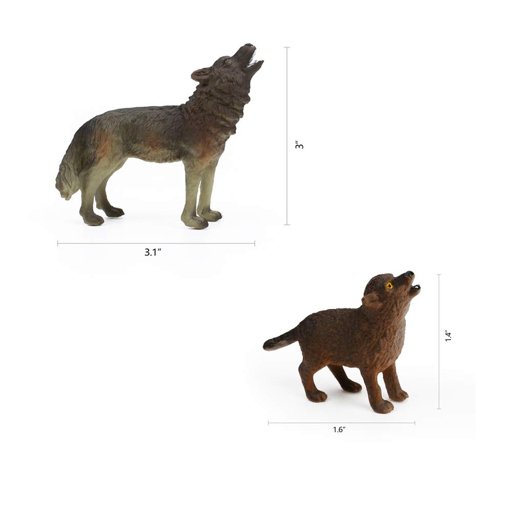 RESTCLOUD Wolf Cub figurine for cozy dioramas and learning.